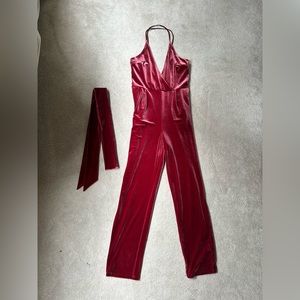 Velvet jumpsuit